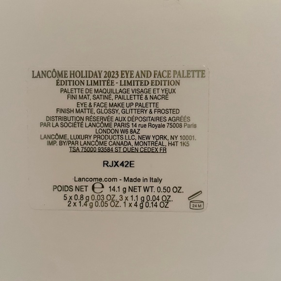 Lancome Holiday 2023 Eye & Face Pallette - Picture 6 of 6